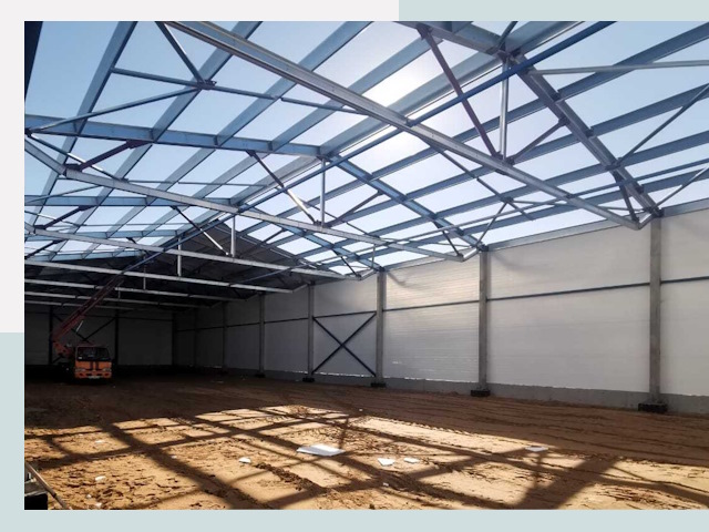 Строительство сенохранилищ в Курске