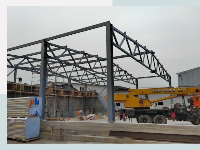 Строительство цехов в Курске