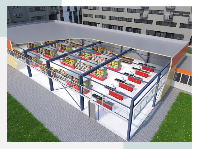 Строительство магазинов в Курск от 625 руб. за м²