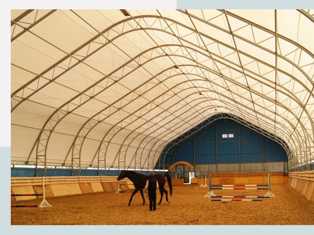 Строительство конных манежей в Курске