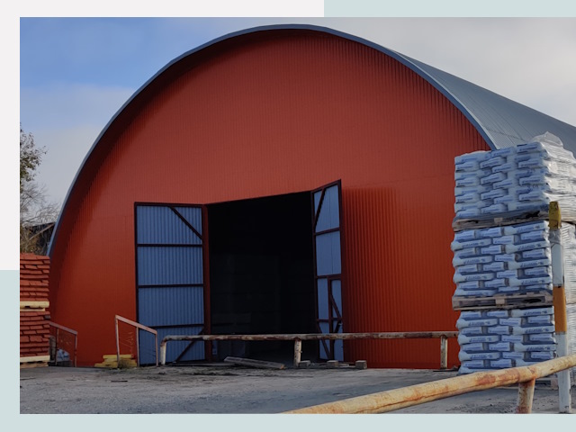 Полукруглые ангары по цене от 625 руб. в Курск