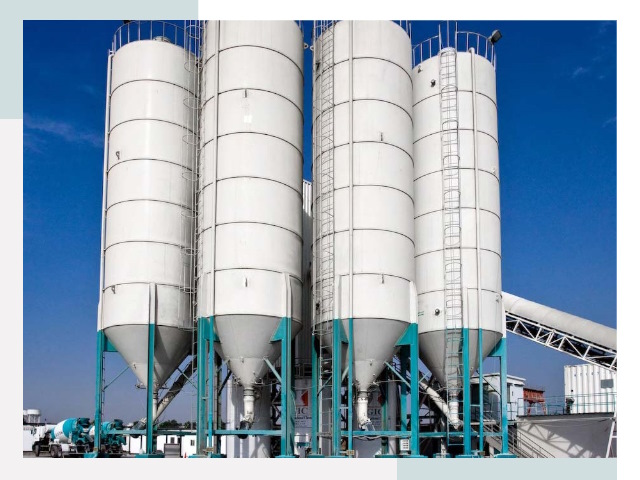 Строительство цементных силосов в Курске
