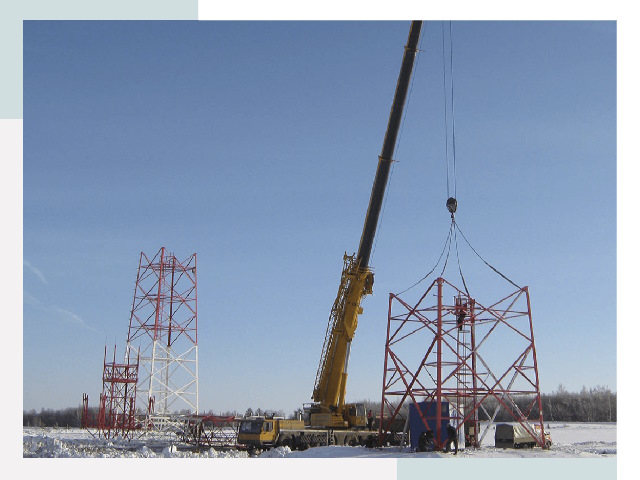 Монтаж вышек связи в Курске