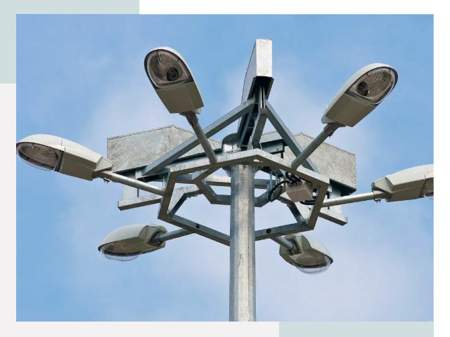 Монтаж осветительных мачт в Курске