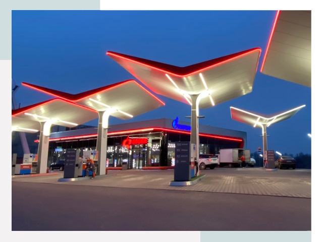 Навесы для АЗС в Курске