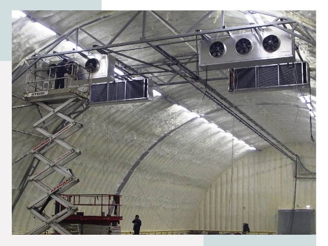 Оснащение ангаров в Курске