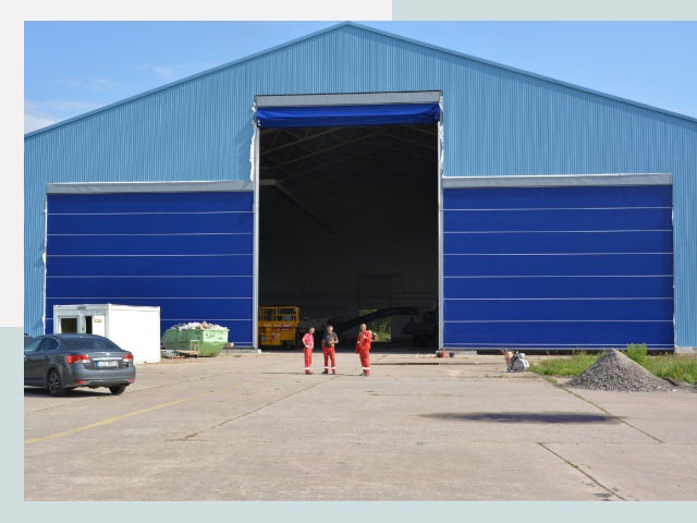 Ангарные ворота в Курск от СтальСтрой-Кус по цене 625 руб.