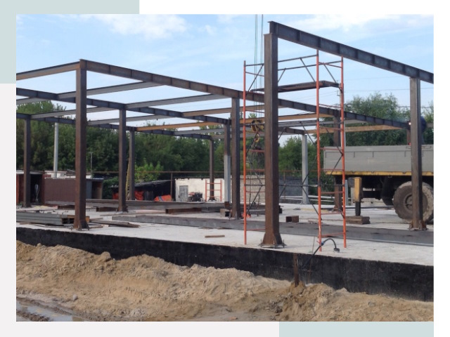 Фундамент для ангаров в Курске