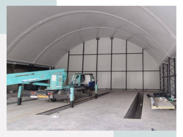 Внутреннее оснащение ангаров в Курске