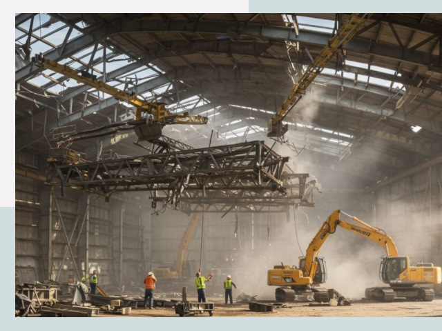 Демонтаж ангаров в Курске от 625 руб. за м²