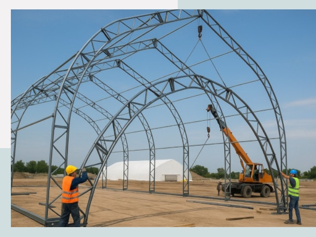 Монтаж ангаров в Курске от 625 руб. - Надежно и быстро