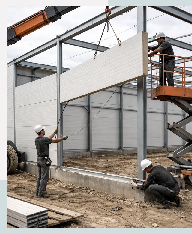 Строительство складов из сэндвич панелей в Курске под ключ