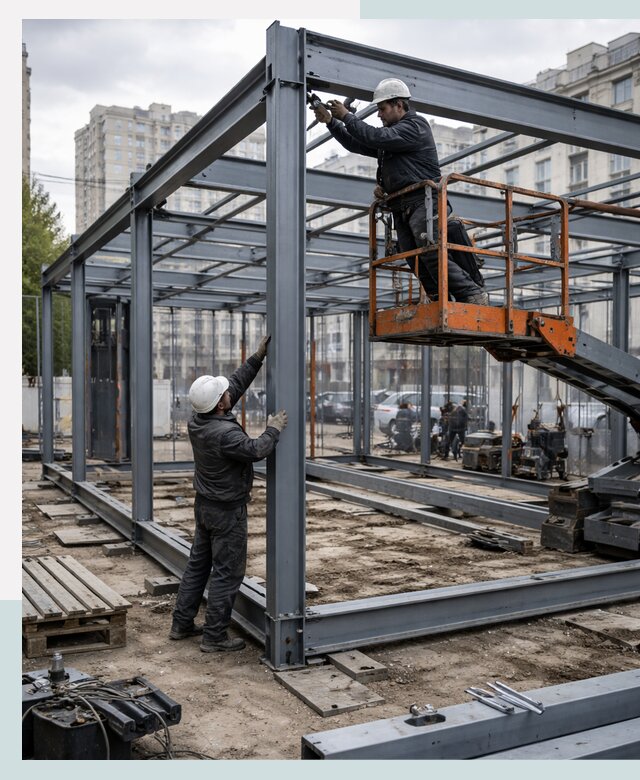 Строительство и монтаж торговых павильонов под ключ в Курске